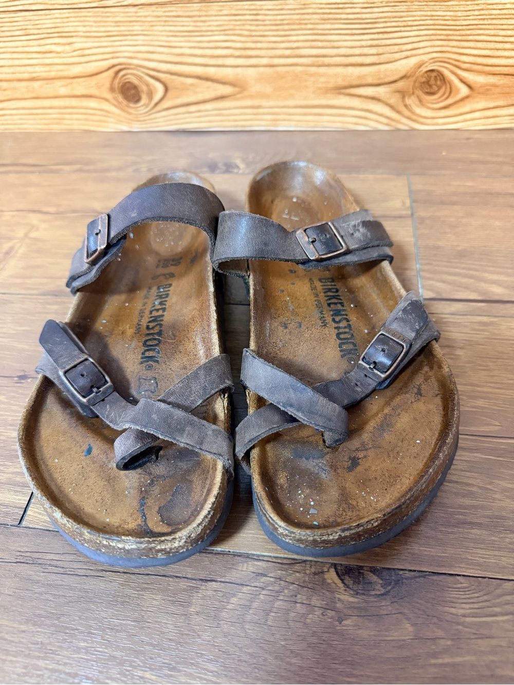 Birkenstock Women's Mayari Sandals Size 39 US 8.5 Brown Strappy Regular Width - Picture 4 of 9
